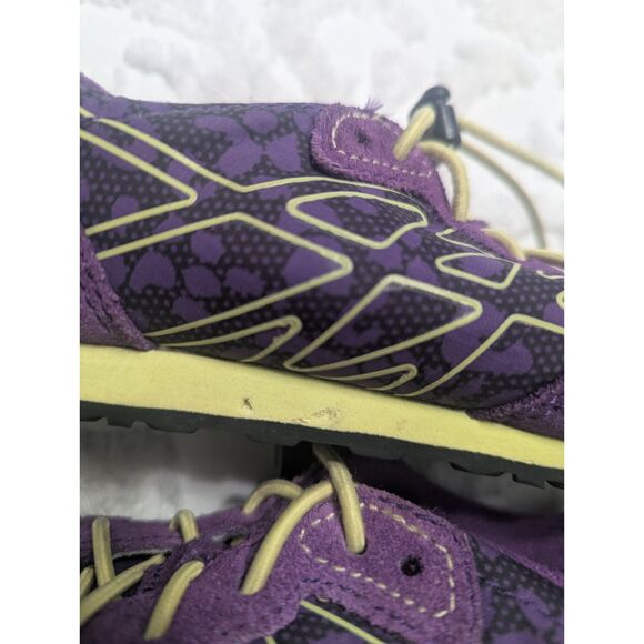 🥾 The North Face Girls Suede Trail Shoes Purple/Yellow Size 12 - Picture 9 of 10